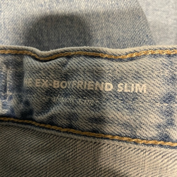 ag Adriano Goldschmied jeans ex boyfriend slim slouchy contour 360 chewed hem - Picture 6 of 7